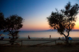 maragas beach sunset naxos